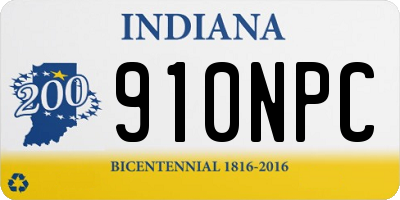 IN license plate 910NPC