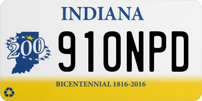 IN license plate 910NPD