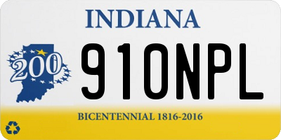 IN license plate 910NPL