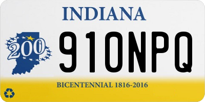 IN license plate 910NPQ