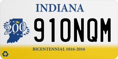 IN license plate 910NQM