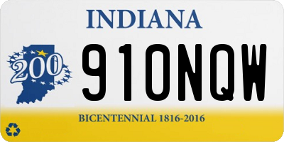 IN license plate 910NQW