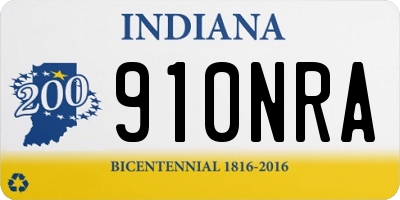 IN license plate 910NRA