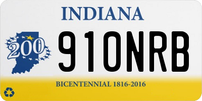IN license plate 910NRB