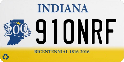 IN license plate 910NRF