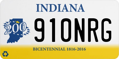 IN license plate 910NRG