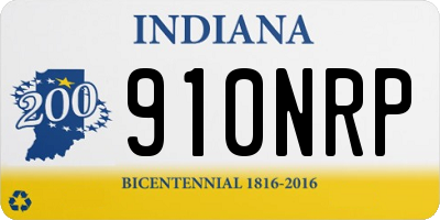 IN license plate 910NRP