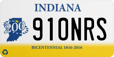 IN license plate 910NRS