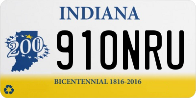 IN license plate 910NRU