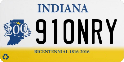 IN license plate 910NRY
