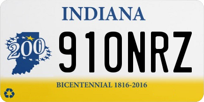 IN license plate 910NRZ