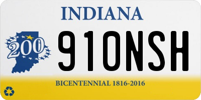 IN license plate 910NSH
