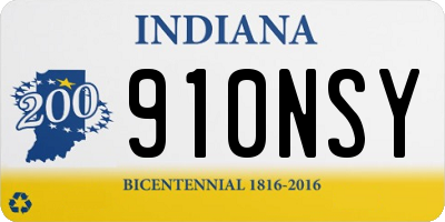 IN license plate 910NSY