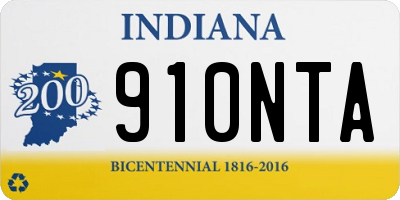IN license plate 910NTA