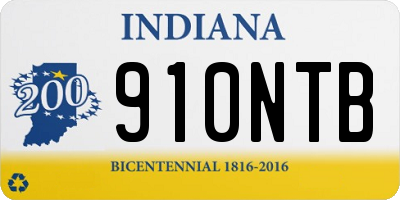 IN license plate 910NTB