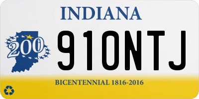 IN license plate 910NTJ