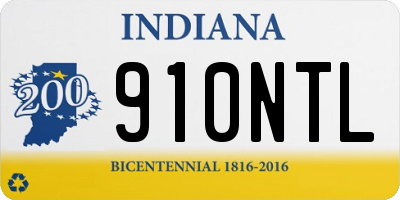 IN license plate 910NTL