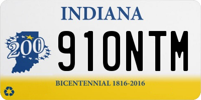 IN license plate 910NTM