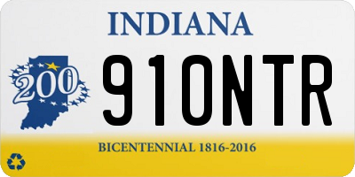 IN license plate 910NTR