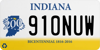IN license plate 910NUW