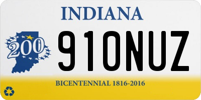 IN license plate 910NUZ
