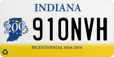IN license plate 910NVH