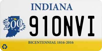 IN license plate 910NVI