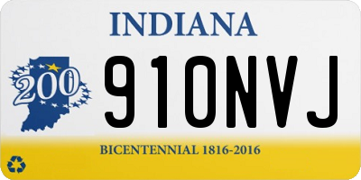IN license plate 910NVJ