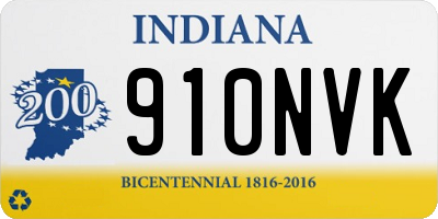 IN license plate 910NVK