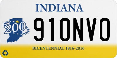 IN license plate 910NVO