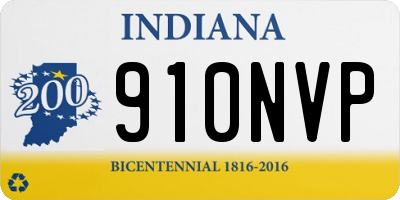 IN license plate 910NVP