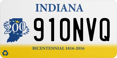 IN license plate 910NVQ
