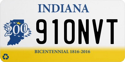 IN license plate 910NVT