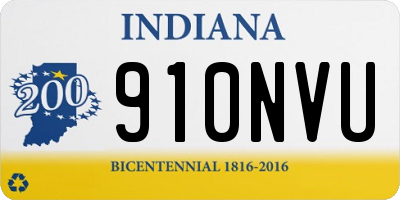 IN license plate 910NVU