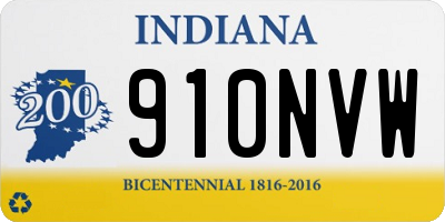 IN license plate 910NVW