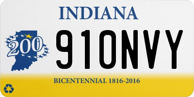 IN license plate 910NVY