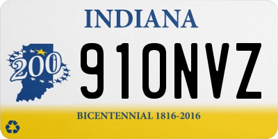IN license plate 910NVZ