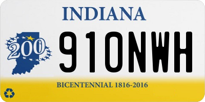IN license plate 910NWH