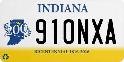 IN license plate 910NXA