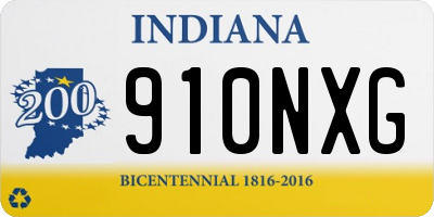 IN license plate 910NXG