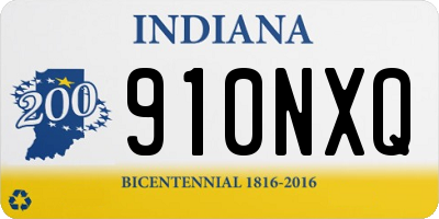 IN license plate 910NXQ
