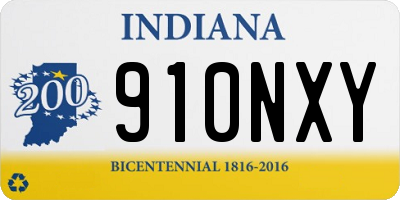 IN license plate 910NXY