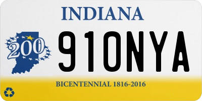 IN license plate 910NYA