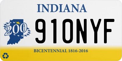 IN license plate 910NYF