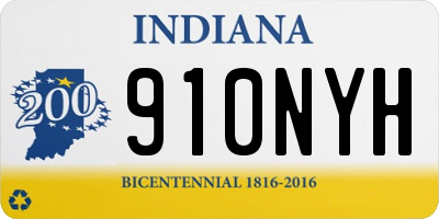 IN license plate 910NYH