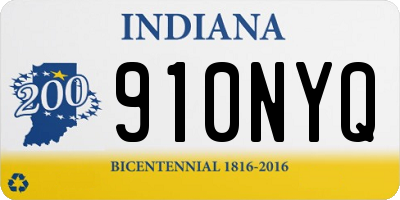 IN license plate 910NYQ