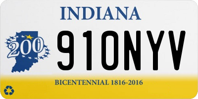 IN license plate 910NYV