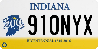 IN license plate 910NYX