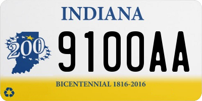 IN license plate 910OAA