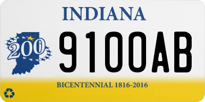 IN license plate 910OAB
